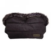 Kikka Boo zimska navlaka za rukohvat kolica Fur Melange Black